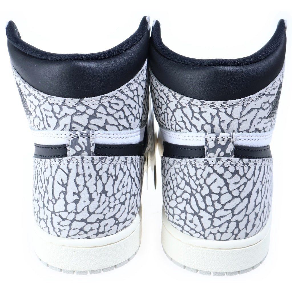 NIKE(ナイキ) AIR JORDAN 1 RETRO HIGH OG WHITE CEMENT ELEPHANT DZ5485-052 エアジョーダン1 ホワイトセメント ハイカットスニーカー ホワイト/グレー US10/28cm