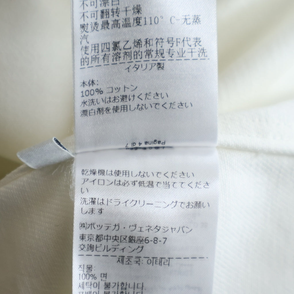 BOTTEGA VENETA(ボッテガヴェネタ) ショートスリーブ 半袖デニムシャツ ジャケット ホワイト 679291 VF4T0