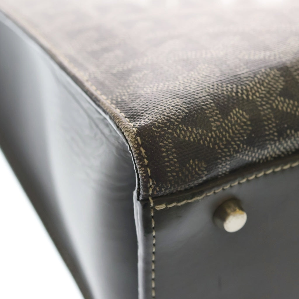 GOYARD(ゴヤール) コモールGM ゴヤールディンキャンバス PVC ハンド トートバッグ グレー