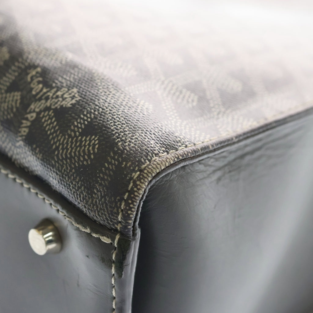 GOYARD(ゴヤール) コモールGM ゴヤールディンキャンバス PVC ハンド トートバッグ グレー