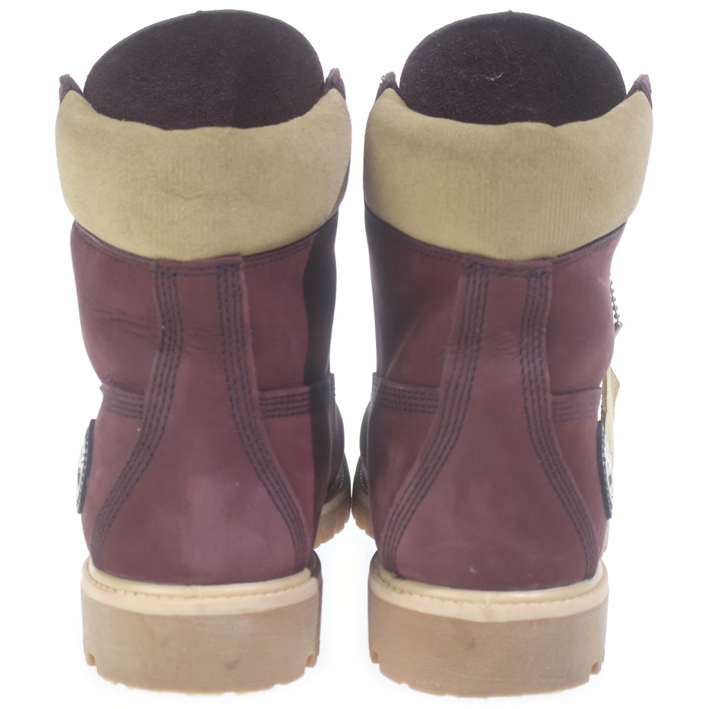 Timberland(ティンバーランド) PREMIUM 6INCH WATERPROOF BOOT BURGUNDY NUBUCK レースアップ マウンテン トレッキング ハイカット ブーツ ブラウン TB0A2P6WEQ3