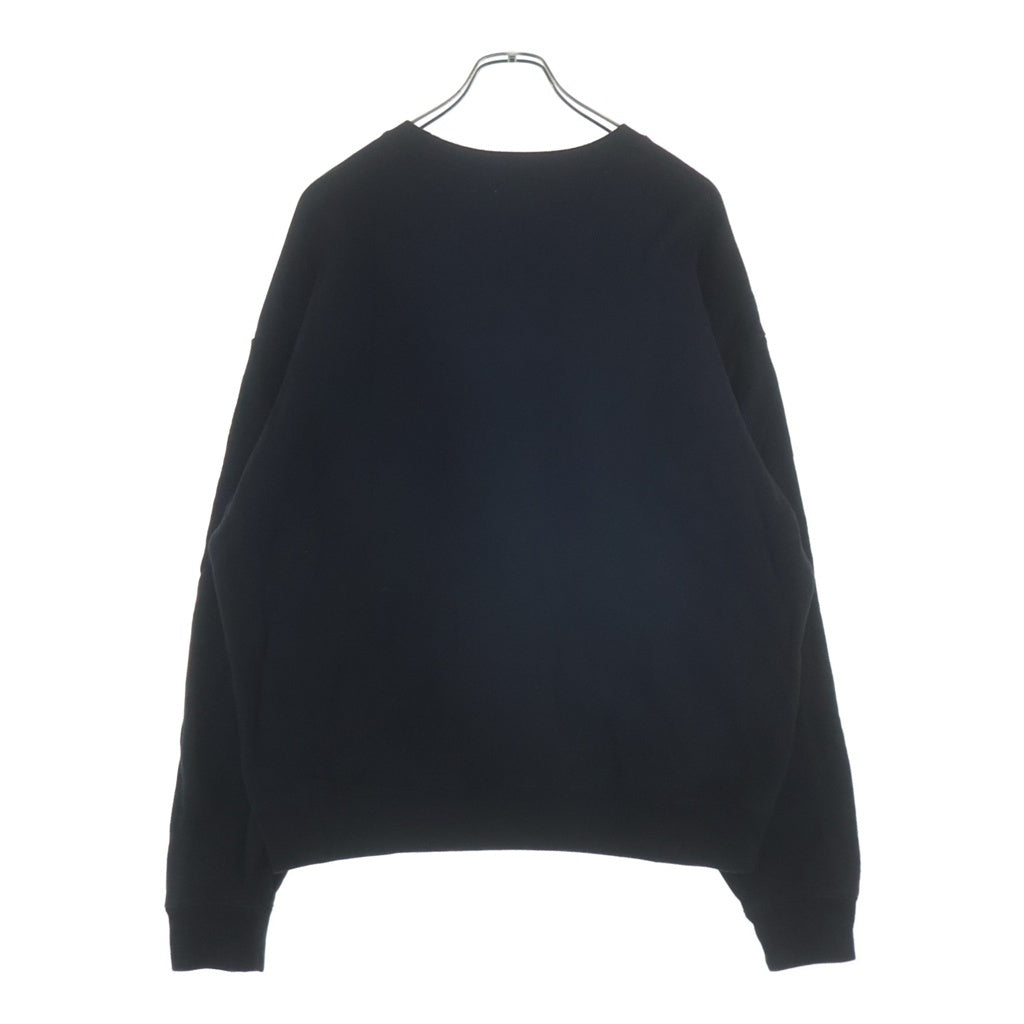 RATS(ラッツ) BOX LOGO SWEAT ボックスロゴデザイン クルーネック ロングスリーブ スウェット トレーナー ブラック 25RTC-1001