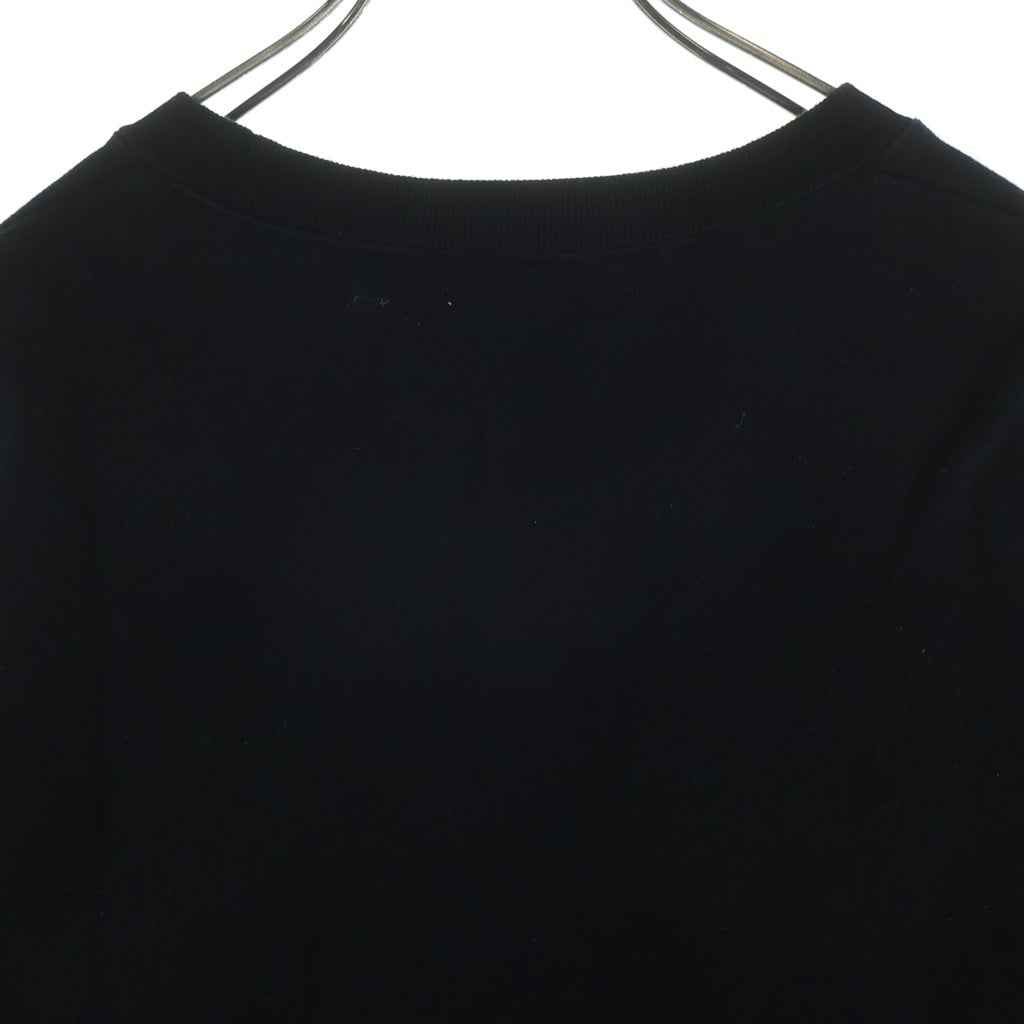 RATS(ラッツ) BOX LOGO SWEAT ボックスロゴデザイン クルーネック ロングスリーブ スウェット トレーナー ブラック 25RTC-1001