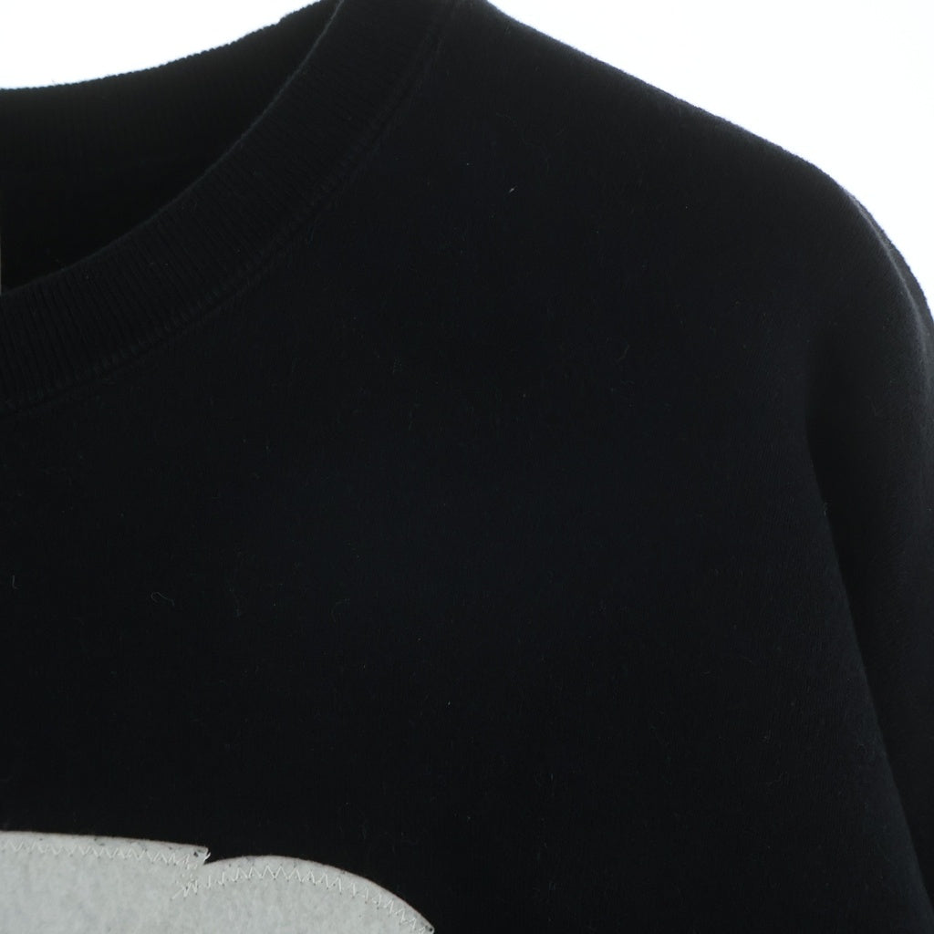 RATS(ラッツ) BOX LOGO SWEAT ボックスロゴデザイン クルーネック ロングスリーブ スウェット トレーナー ブラック 25RTC-1001