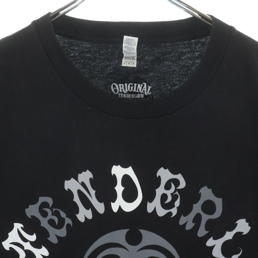 TENDERLOIN(テンダーロイン) 22SS 渋谷店限定 TEE BS スカルデザイン クルーネック 半袖Tシャツ カットソー ブラック L