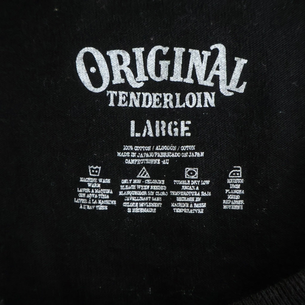 TENDERLOIN(テンダーロイン) 22SS 渋谷店限定 TEE BS スカルデザイン クルーネック 半袖Tシャツ カットソー ブラック L