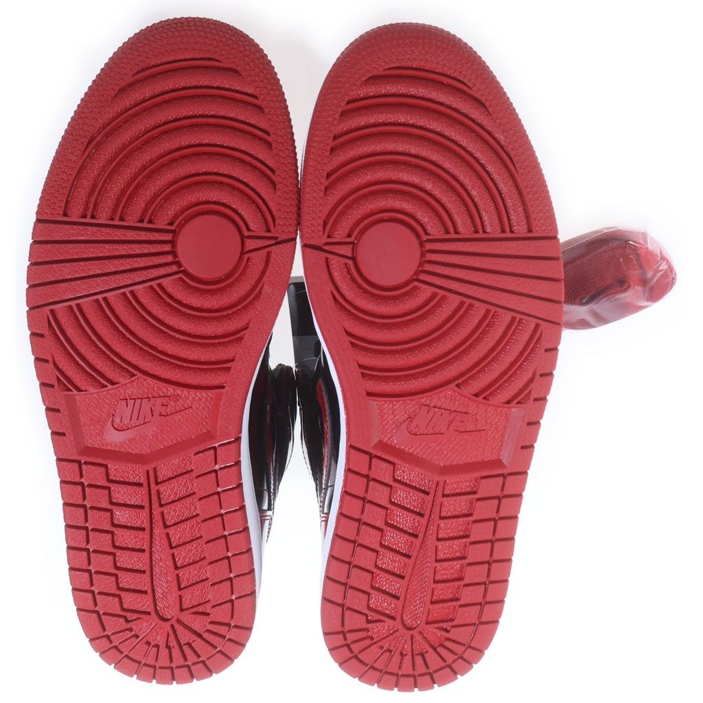 NIKE(ナイキ) AIR JORDAN 1 HIGH OG PATENT BRED エアジョーダン1 ハイカットスニーカー ブラック/レッド US9.5/27.5cm 555088-063