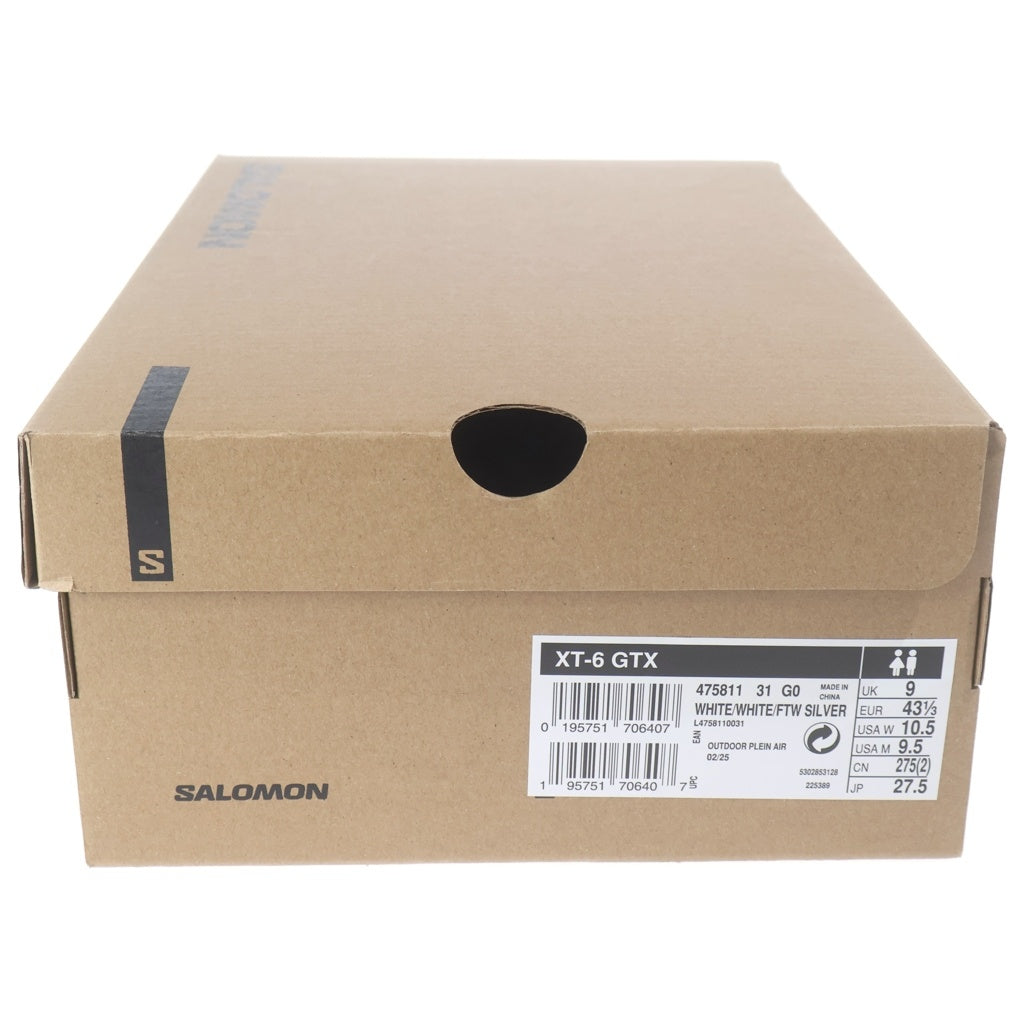 SALOMON(サロモン) XT-6 GTX ゴアテックス ローカットスニーカー ホワイト US9.5/27.5cm 475811