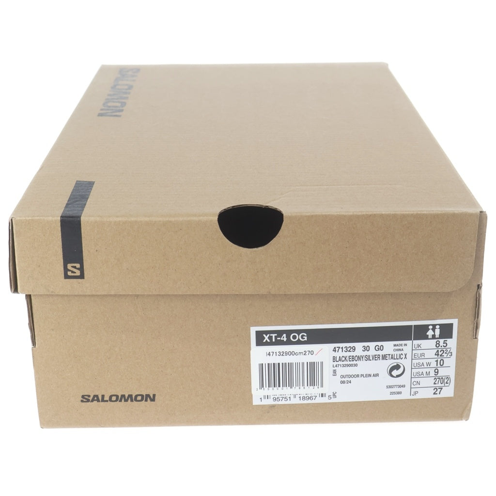 SALOMON(サロモン) XT-4 OG スポーツスタイル ローカットスニーカー ブラック US9/27cm 471329