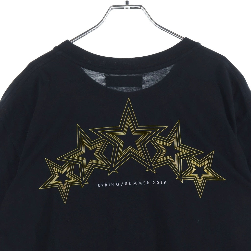 AMIRI(アミリ) 19SS FIVE STAR TEE ファイブスター バックプリント クルーネック 半袖Tシャツ カットソー ブラック