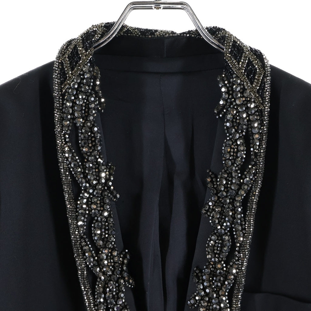 BALMAIN(バルマン) ビジュー装飾 テーラードジャケット ブラック 7140P102