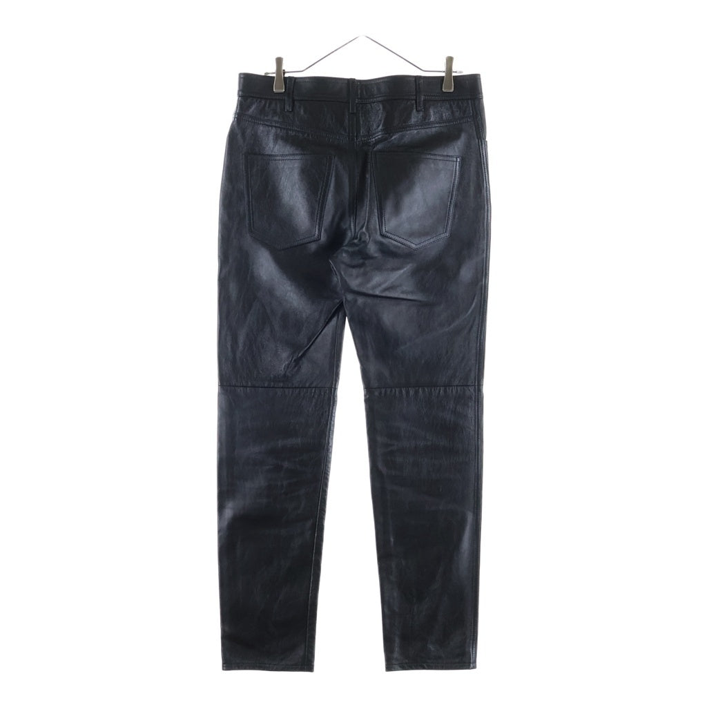 CELINE(セリーヌ) Lamb Leather Pants スリムフィット ラムレザー パンツ ブラック 2G022280D