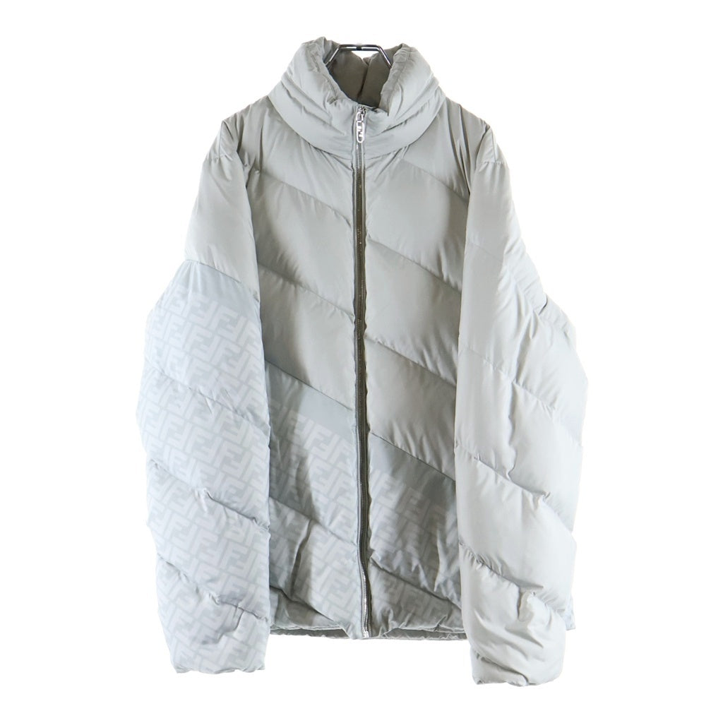 FENDI(フェンディ) ズッカ柄 キルティング ダウンジャケット グレー FAA919