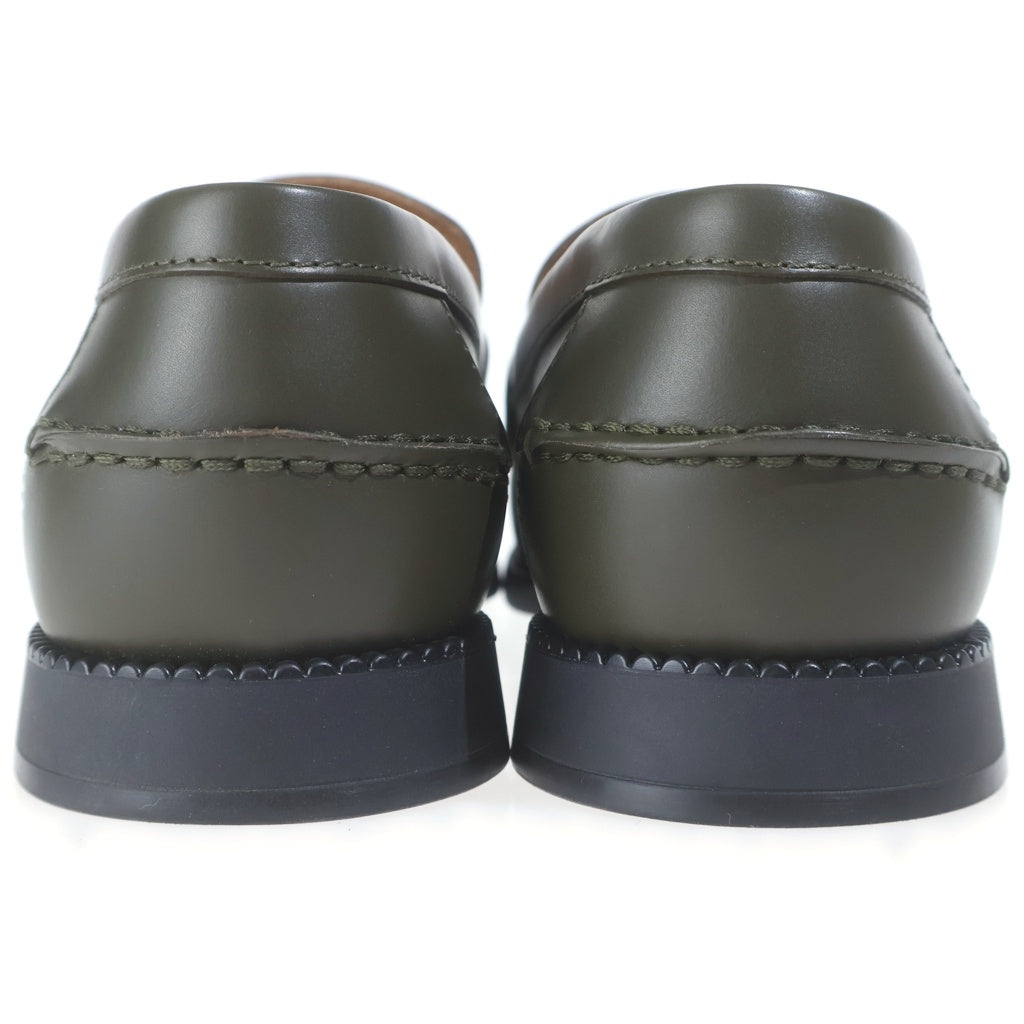 TOD'S(トッズ) TIMELESS タイムレス レザーローカット ローファー カーキ 37 レディース