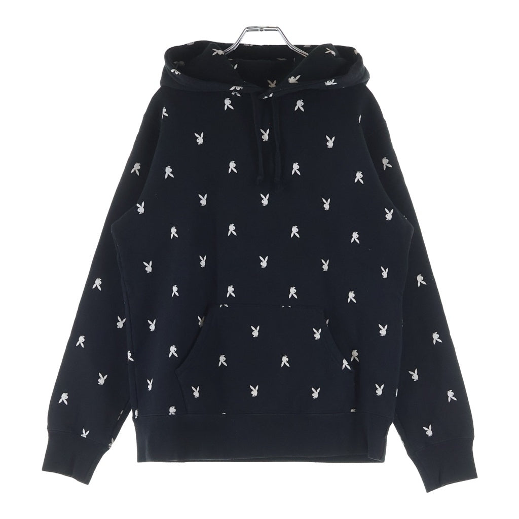 SUPREME(シュプリーム) 15AW ×Playboy Hooded Sweatshirt プレイボーイ フーデッド スウェット プルオーバー パーカー ブラック