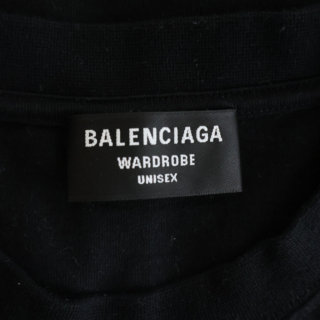 BALENCIAGA(バレンシアガ) 21SS COPYRIGHT LOGO S/S TEE ロゴデザイン クルーネック 半袖Tシャツ カットソー ブラック 612966 TIV54