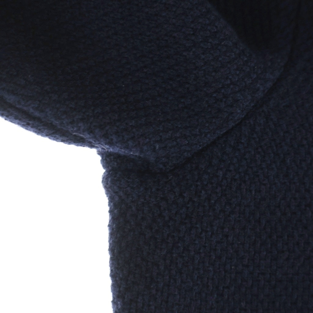 THOM BROWNE(トムブラウン) 4BAR ニット フラップポケット スポーツ コート ジャケット ネイビー MKJ063A-Y1002415