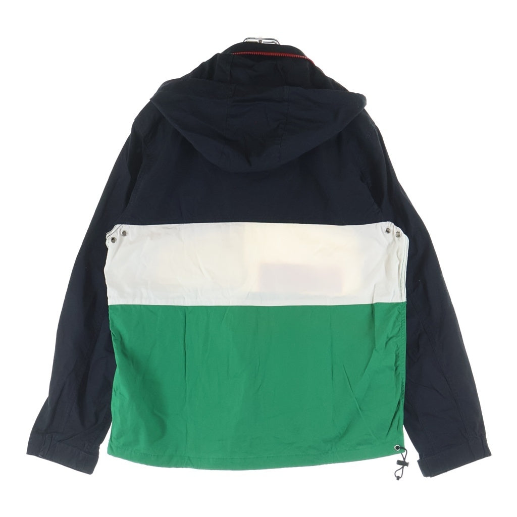 SUPREME(シュプリーム) 14SS F-1 Pullover Jacket ボックスロゴデザイン フーデッド プルオーバー ナイロン ジャケット ブラック/グリーン