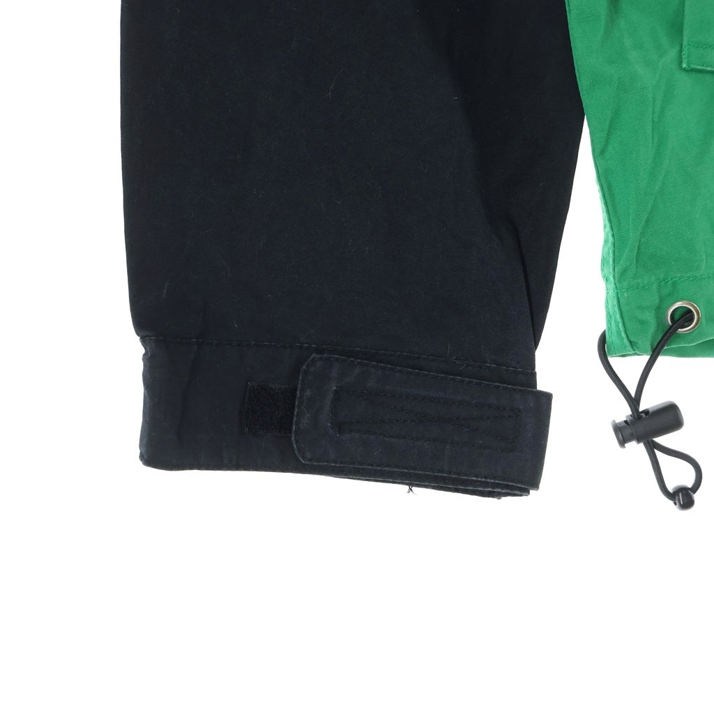 SUPREME(シュプリーム) 14SS F-1 Pullover Jacket ボックスロゴデザイン フーデッド プルオーバー ナイロン ジャケット ブラック/グリーン