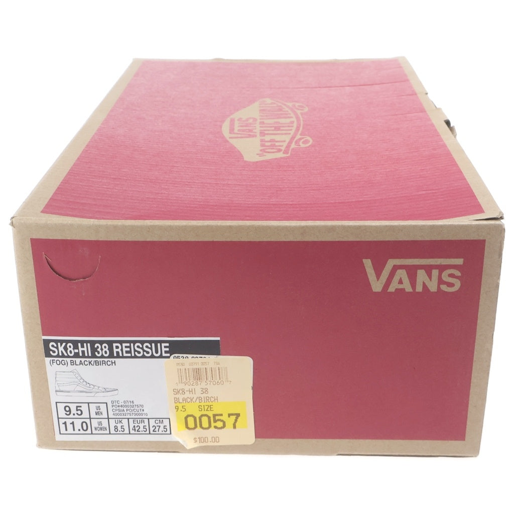 VANS(ヴァンズ) ×FEAR OF GOD SK8-HI フィア オブ ゴッド ハイカットスニーカー ブラック US9.5/27.5cm VN0A2XS1ML5