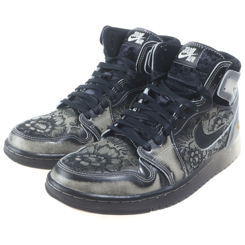 NIKE(ナイキ) AIR JORDAN1 HIGH ZOOM CMFT 2 DIA DE MUERTOS FQ8155-010 エアジョーダン1 ディア デ ムエルトス ハイカットスニーカー ブラック/ブラウン US9.5/27.5cm