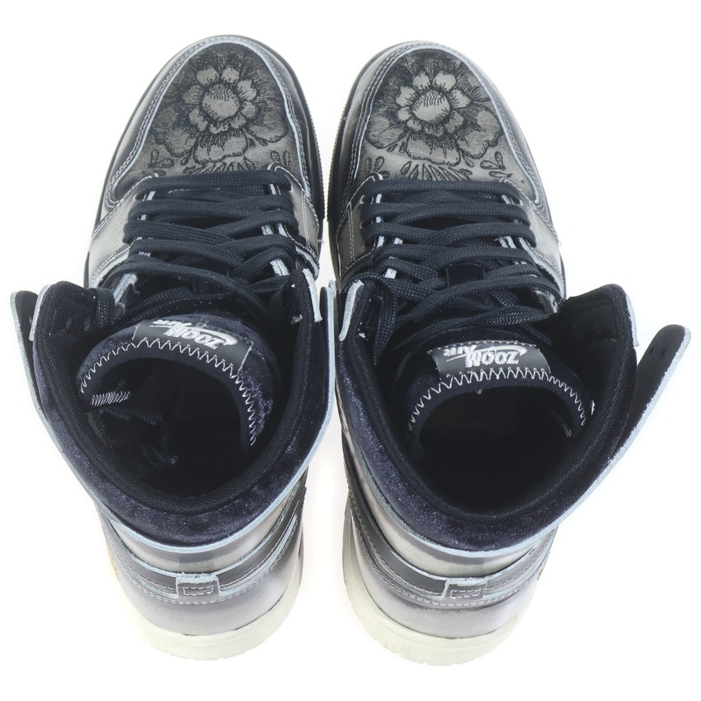 NIKE(ナイキ) AIR JORDAN1 HIGH ZOOM CMFT 2 DIA DE MUERTOS FQ8155-010 エアジョーダン1 ディア デ ムエルトス ハイカットスニーカー ブラック/ブラウン US9.5/27.5cm