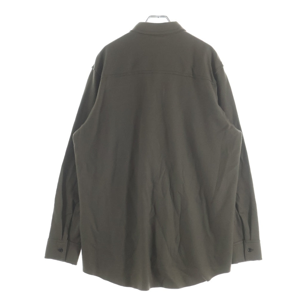 ATTACHMENT(アタッチメント) 22AW ウールシルク インターロック クルーネック ドロップショルダー ニットソー