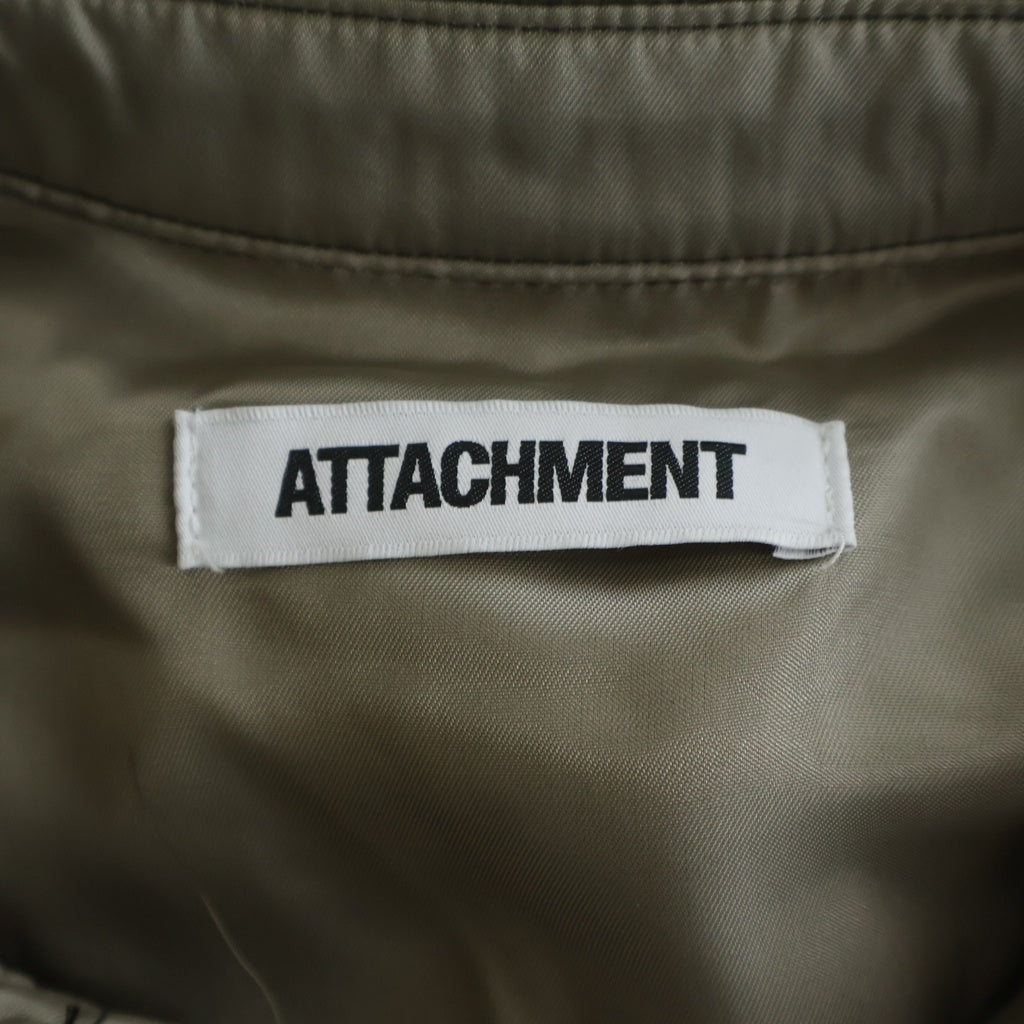 ATTACHMENT(アタッチメント) 22AW ウールシルク インターロック クルーネック ドロップショルダー ニットソー