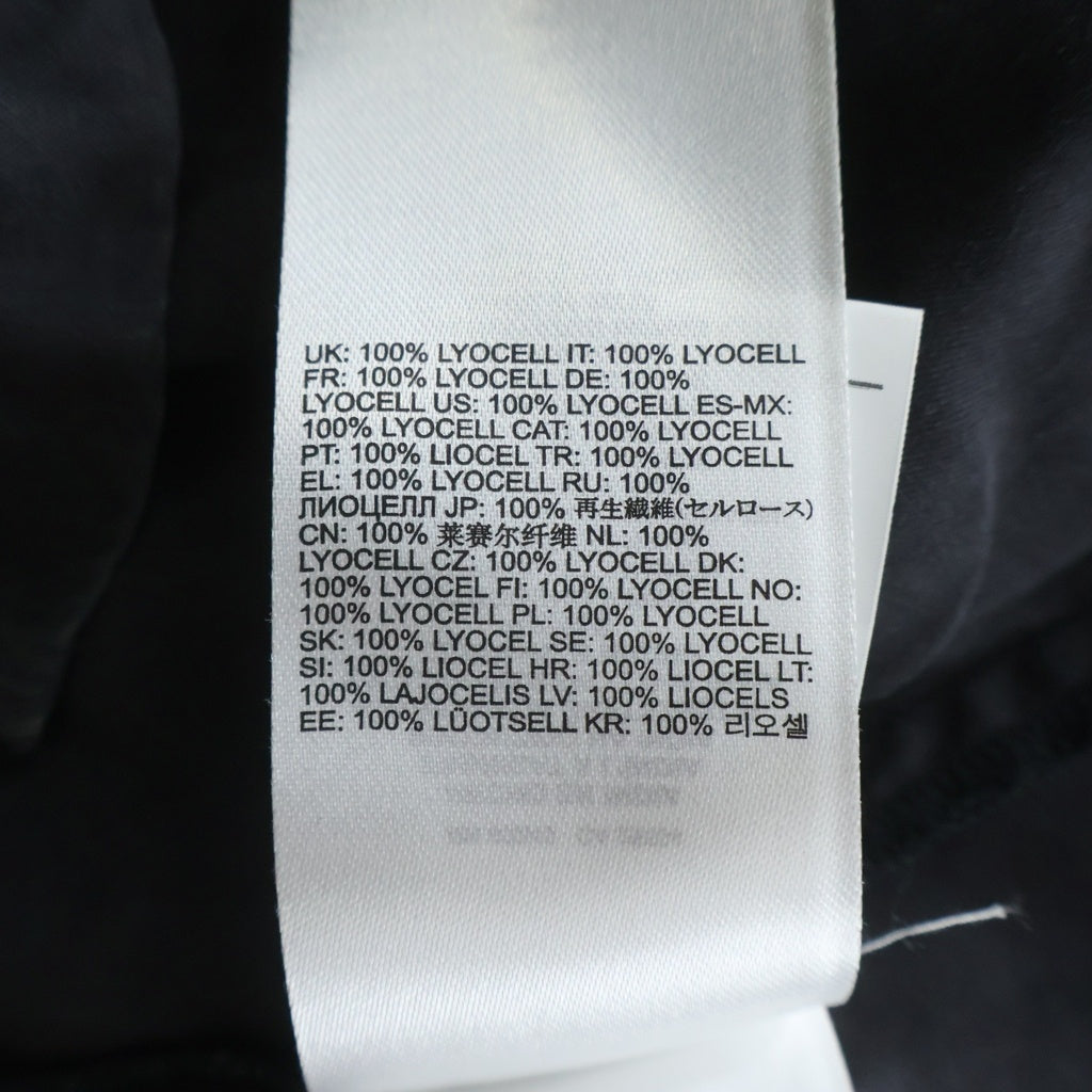 DIESEL(ディーゼル) S-GHENT バックロゴ 半袖デニムシャツ ヴィンテージ加工 スナップボタン グレー A15071