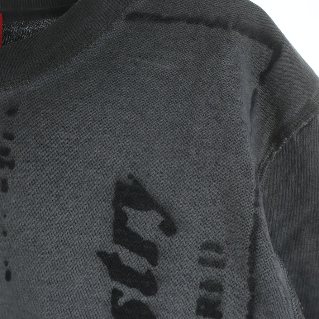 DIESEL(ディーゼル) FADED JACRON PRINT フロントプリント 半袖Tシャツ カットソー グレー