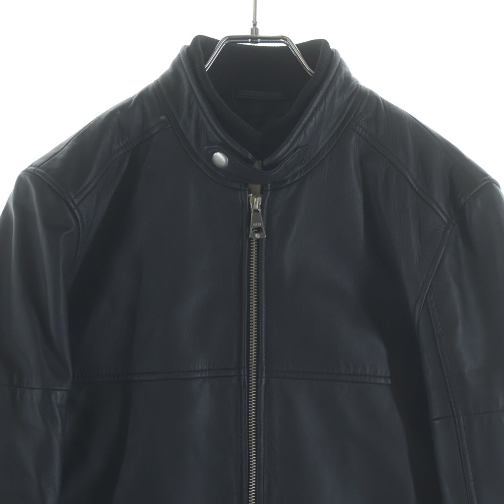 AKM(エーケーエム) Contemporary Jacket コンテンポラリー スタンドカラー シープレザー ジャケット ブラック ASO-921