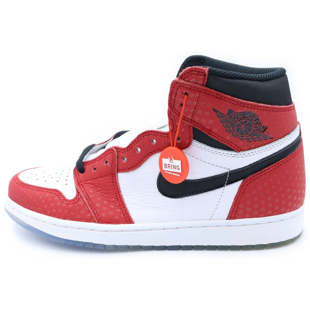 NIKE(ナイキ) AIR JORDAN1 ORIGIN STORY 555088-602 エアジョーダン1 オリジンストーリー ハイカットスニーカー レッド/ホワイト US9/27cm
