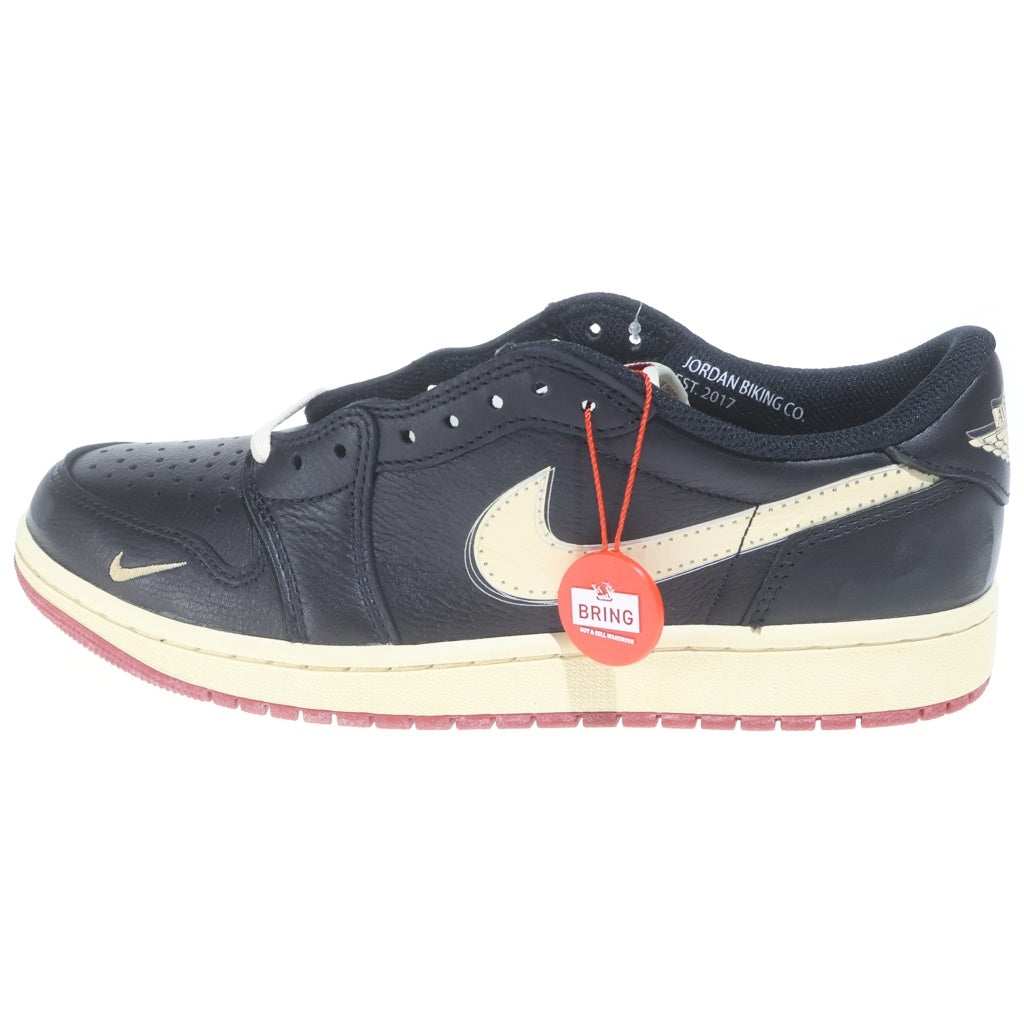 NIKE(ナイキ) ×Nigel Sylvester AIR JORDAN1 RETRO LOW OG IB8958-001 ナイジェルシルベスター エアジョーダン1 レトロ ベター ウィズ タイム ローカットスニーカー