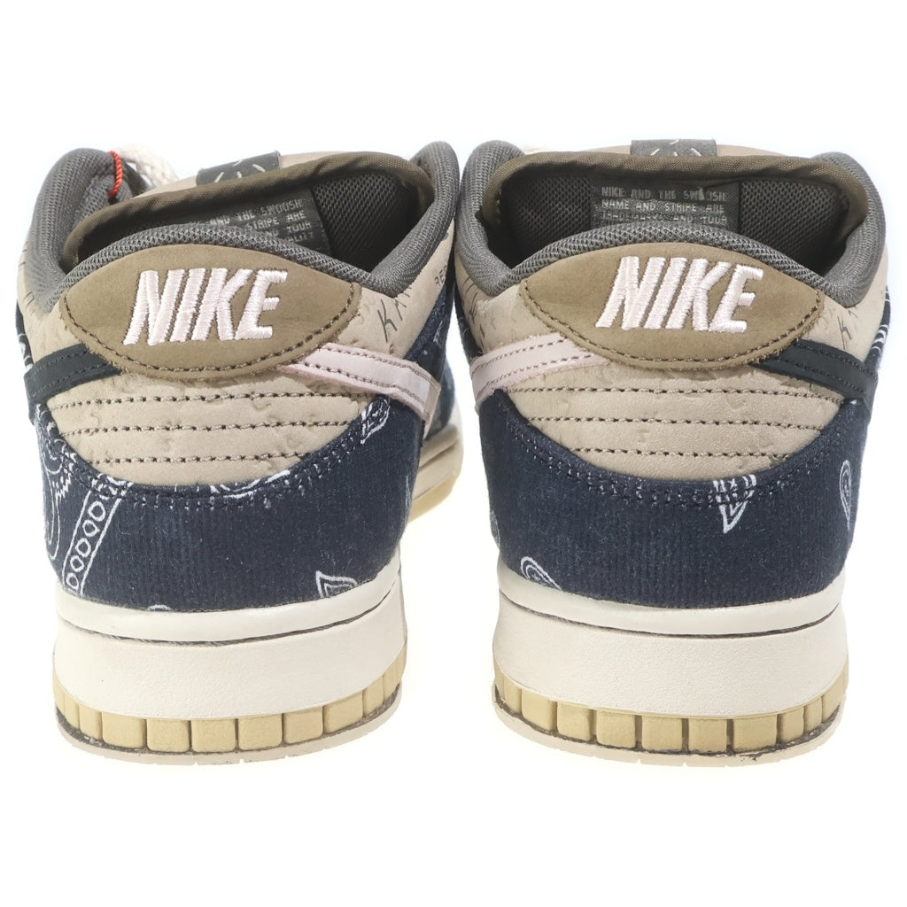 NIKE SB(ナイキエスビー) ×Travis Scott DUNK LOW トラヴィススコット ダンク ローカットスニーカー ブラック/ベージュ US9/27cm CT5053-001