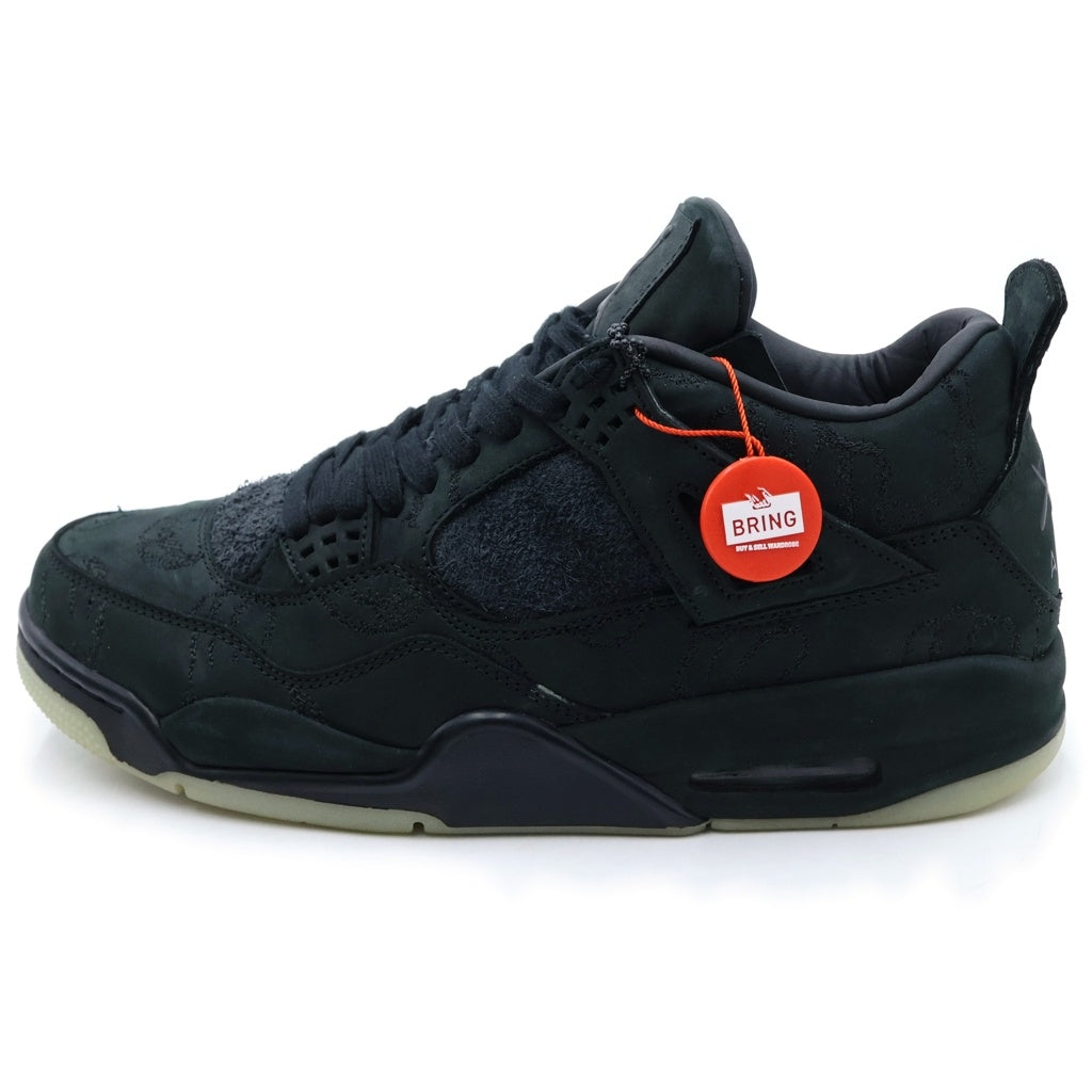 NIKE(ナイキ) ×KAWS AIR JORDAN4 RETRO 930155-001 カウズ エアジョーダン4 レトロ ハイカットスニーカー ブラック US10/28cm