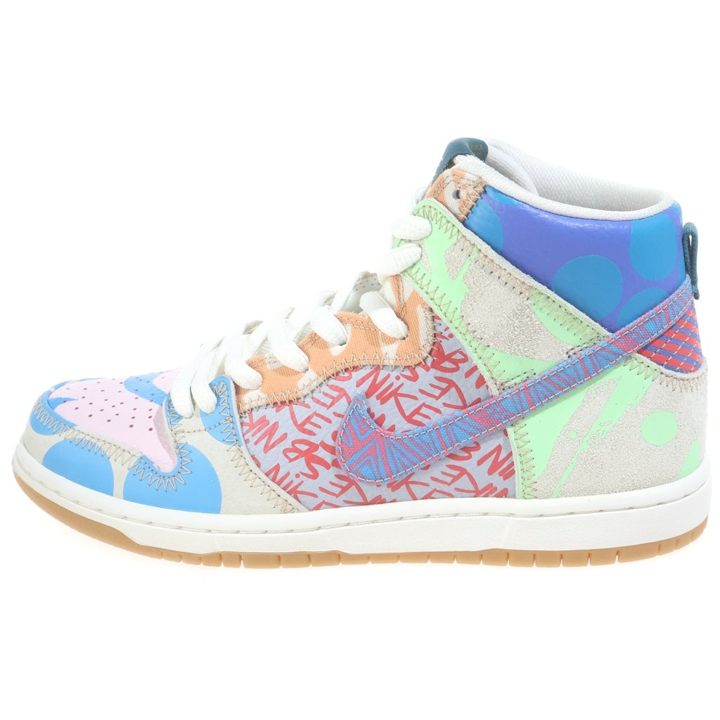NIKE SB(ナイキエスビー) ×THOMAS CAMPBELL DUNK HIGH ICE JADE CIRCUIT ORENGE-SAIL トーマス・キャンベル ダンク ハイ アイス ジェイド サーキット ハイカットスニーカー 918321-381