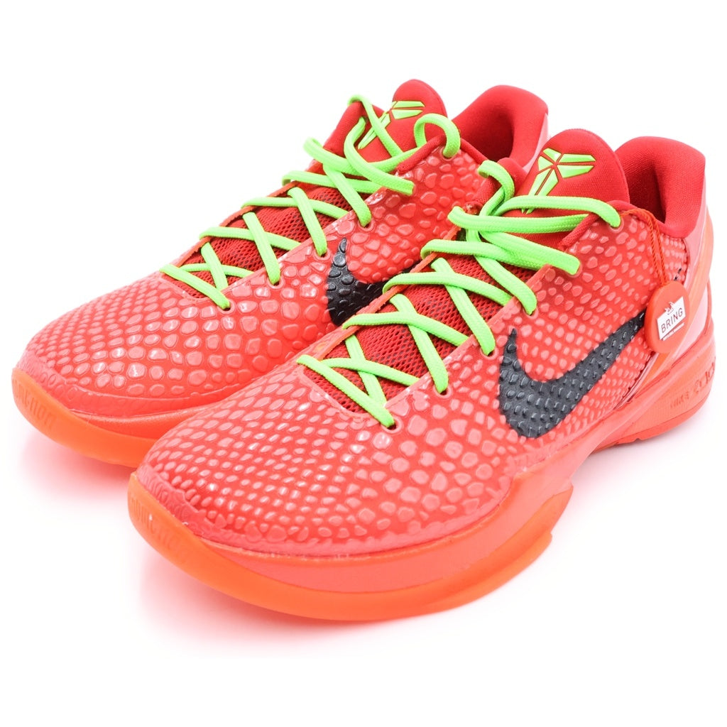 NIKE(ナイキ) KOBE 6 PROTRO REVERSE GRINCH FV4921-600 コービー6 プロトロ リバース グリンチ ローカットスニーカー レッド US9.5/27.5cm