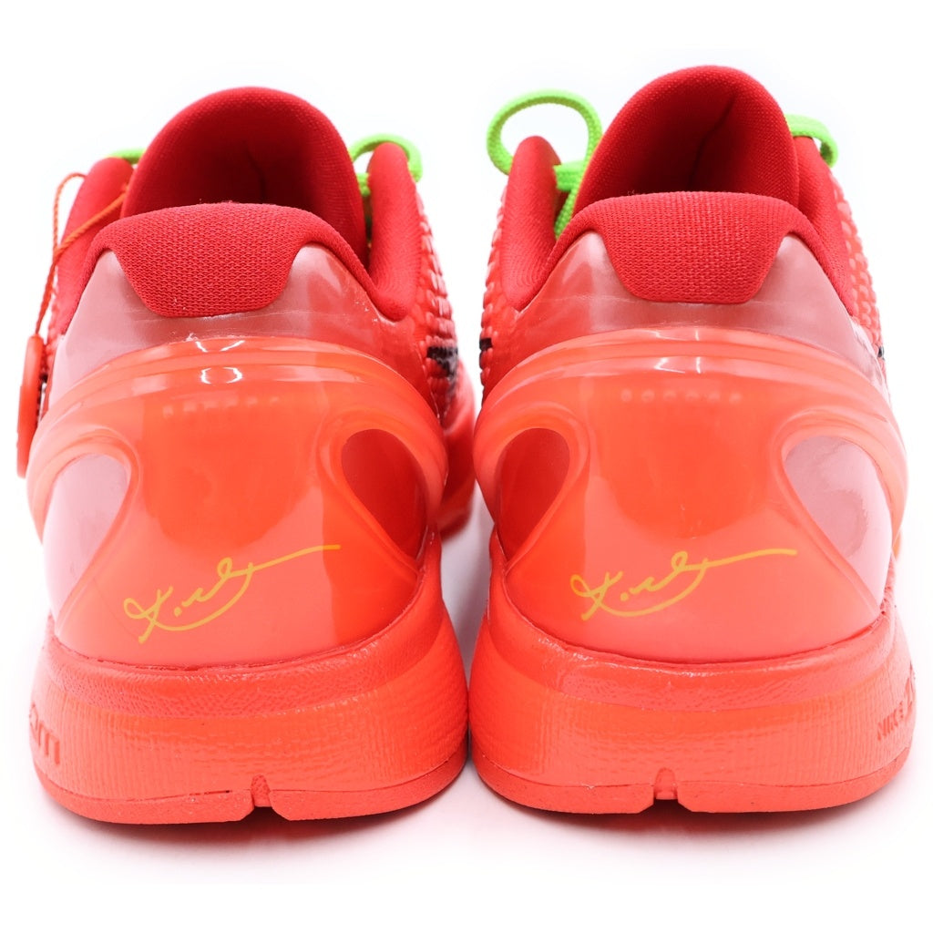 NIKE(ナイキ) KOBE 6 PROTRO REVERSE GRINCH FV4921-600 コービー6 プロトロ リバース グリンチ ローカットスニーカー レッド US9.5/27.5cm