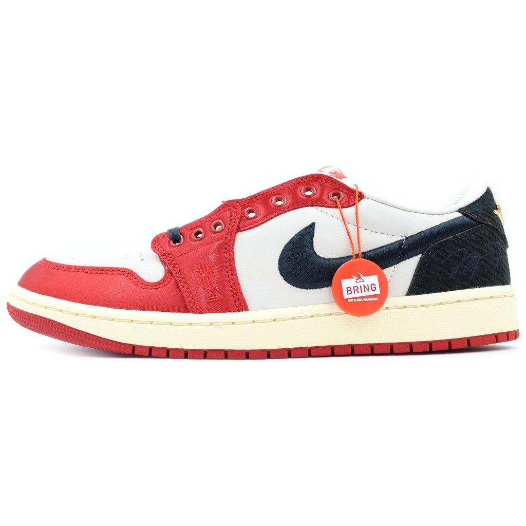 NIKE(ナイキ) ×Trophy Room AIR JORDAN1 LOW OG SAIL AND VARSITY RED FN0432-100 トロフィールーム エアジョーダン1 セイル アンド ローカットスニーカー FN0432-100