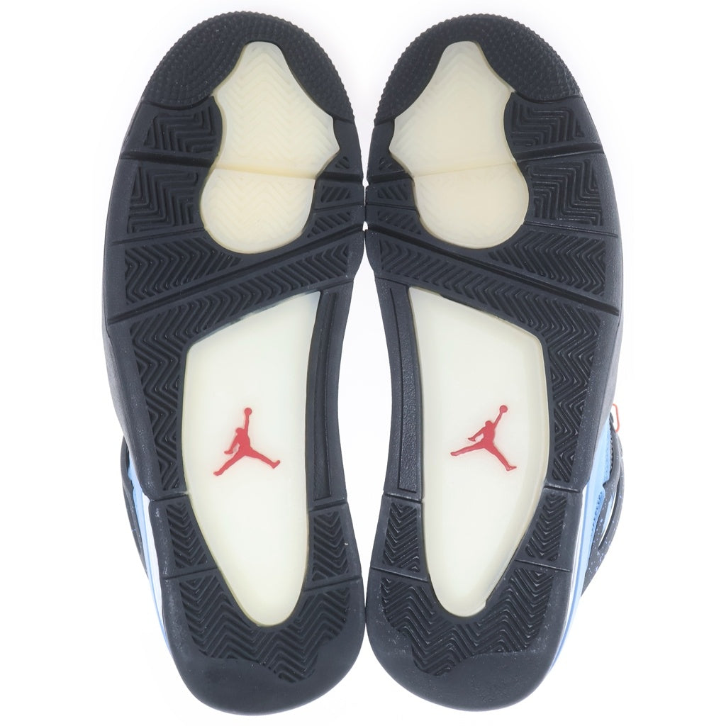 NIKE(ナイキ) ×Travis Scott AIR JORDAN 4 RETRO CACTUS JACK 308497-406 エアジョーダン4 レトロ カクタスジャック ハイカットスニーカー ブルー