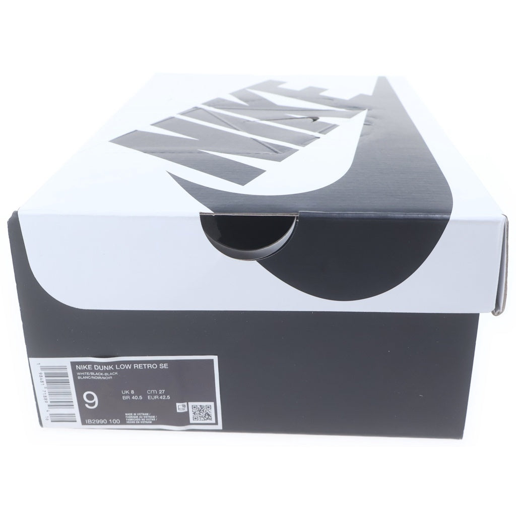 NIKE(ナイキ) DUNK LOW RETRO SE PANDA IB2990-100 ダンク レトロ パンダ ローカットスニーカー ブラック/ホワイト US9/27cm