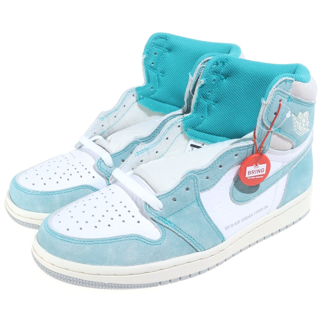 NIKE(ナイキ) AIR JORDAN 1 RETRO HIGH OG TURBO GREEN 555088-311 エアジョーダン1 レトロ ハイ ターボグリーン ハイカットスニーカー ブルー/ホワイト US9/27cm