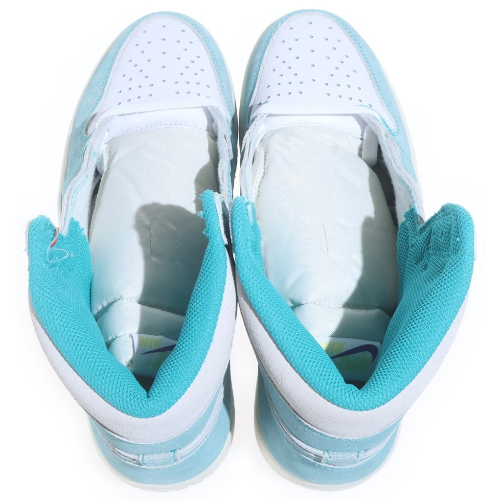 NIKE(ナイキ) AIR JORDAN 1 RETRO HIGH OG TURBO GREEN 555088-311 エアジョーダン1 レトロ ハイ ターボグリーン ハイカットスニーカー ブルー/ホワイト US9/27cm