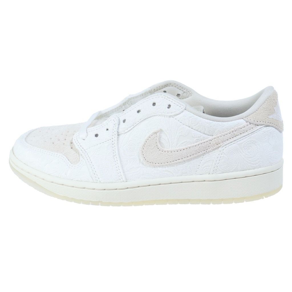 NIKE(ナイキ) ×Chris Paul AIR JORDAN 1 LOW OG LIGHT CREAM AND SAIL FZ0455-200 クリス・ポール エアジョーダン1 ロー ライトクリーム アンド セイル ローカットスニーカー US9/27cm