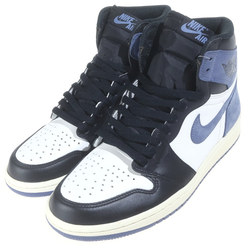 NIKE(ナイキ) AIR JORDAN 1 RETRO HIGH OG BLUE MOON 555088-115 エアジョーダンワン ブルームー ハイカットスニーカー ブラック/ホワイト/ブルー US9/27cm 555088-115