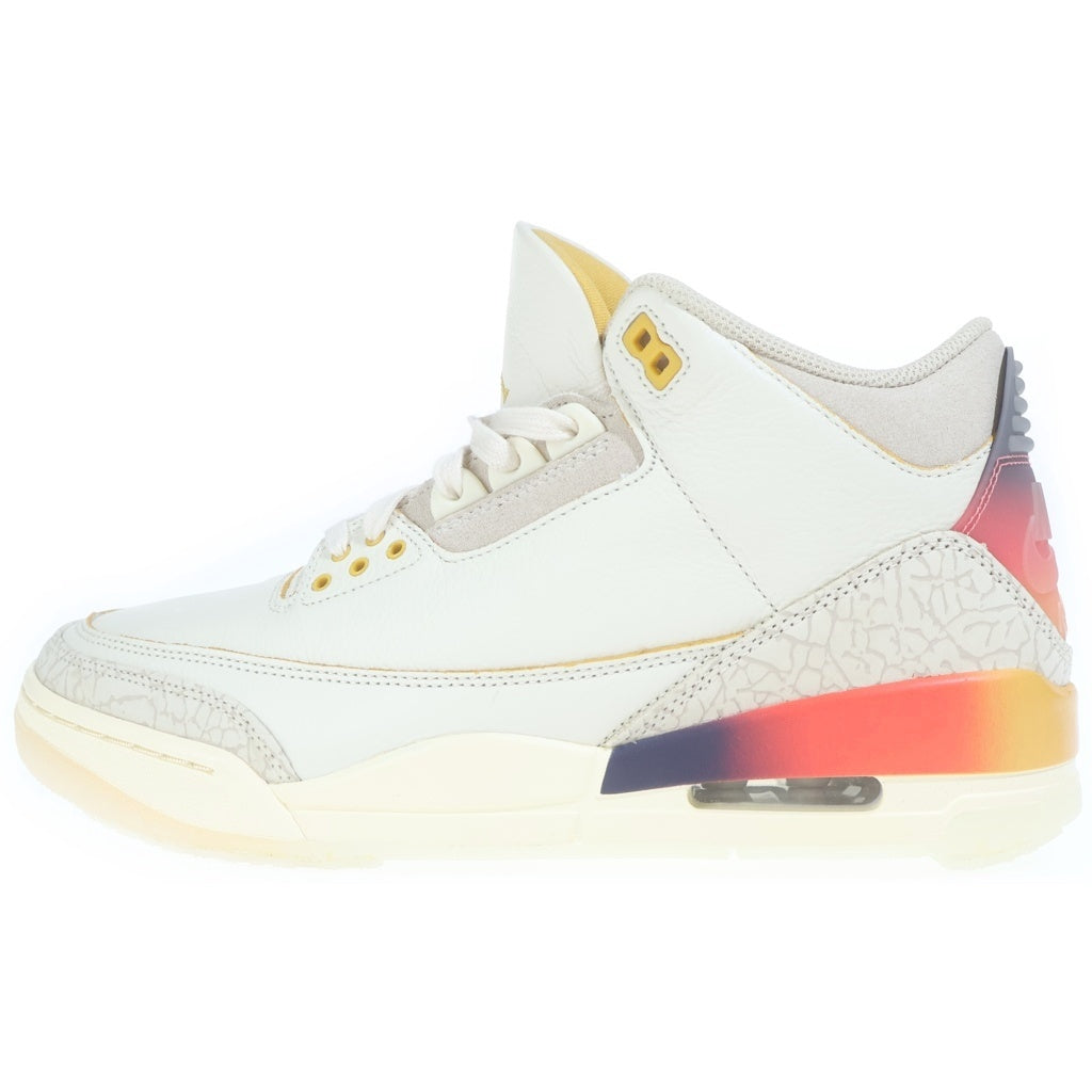 NIKE(ナイキ) ×J Balvin AIR JORDAN 3 RETRO SP SUNSET FN0344-901 J・バルヴィン エアジョーダン3 レトロ サンセット ハイカットスニーカー ホワイト US9.5/27.5cm