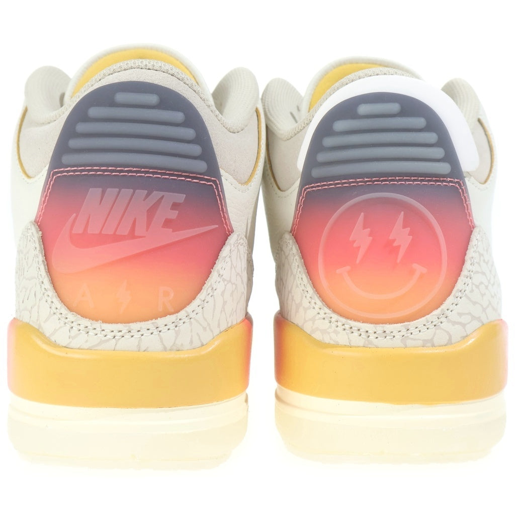 NIKE(ナイキ) ×J Balvin AIR JORDAN 3 RETRO SP SUNSET FN0344-901 J・バルヴィン エアジョーダン3 レトロ サンセット ハイカットスニーカー ホワイト US9.5/27.5cm