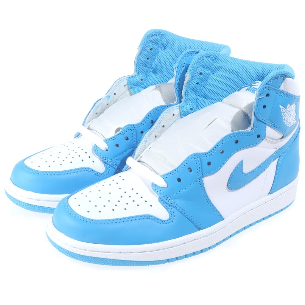 NIKE(ナイキ) AIR JORDAN 1 RETRO HIGH UNC エアジョーダン1 レトロ ハイ UNC ハイカットスニーカー ブルー/ホワイト US9/27cm 555088-117