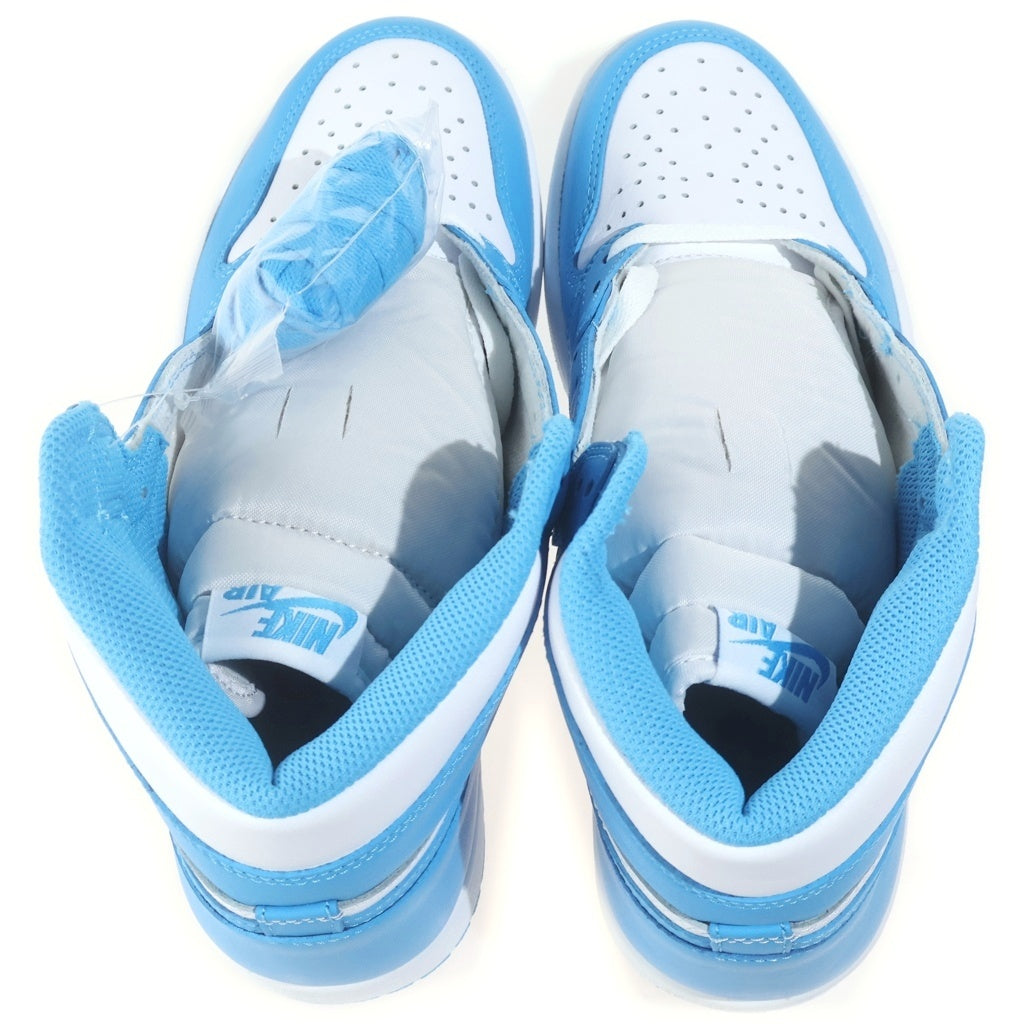 NIKE(ナイキ) AIR JORDAN 1 RETRO HIGH UNC エアジョーダン1 レトロ ハイ UNC ハイカットスニーカー ブルー/ホワイト US9/27cm 555088-117