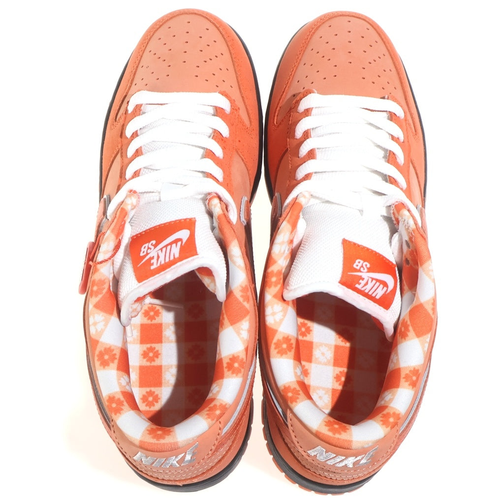 NIKE SB(ナイキエスビー) ×CONCEPTS DUNK LOW ORANGE LOBSTER SPECIAL BOX (BE@RBRICK 400%&100%) コンセプツ ダンク スペシャルボックス ローカットスニーカー US9.5/27.5cm FD8776-800